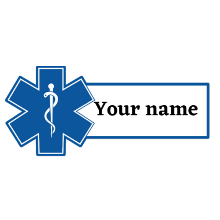 Medical name tag